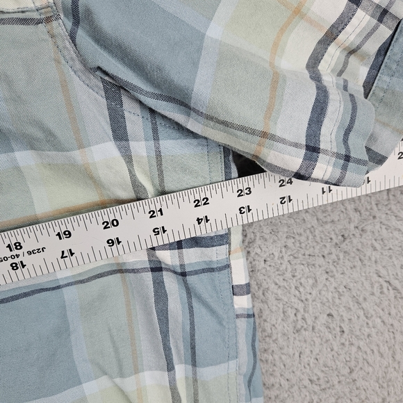 Ridgecut Toughwear Shirt Men's Large Short Sleeve Button Up Pockets Plaid - Picture 5 of 7